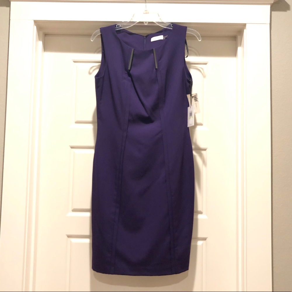 Calvin Klein dark purple dress- size 4